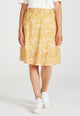 Second hand REA skirt made from organic cotton - Pecan / Off White - S