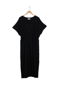 Second hand jersey dress VIOLET made from TENCEL™ Lyocell - Black (Tencel) - S