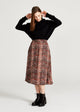 Second hand midi skirt VANA from LENZING™ ECOVERO™ - Black / Grey (Pattern) - XS - Black / Grey (Pattern) - XS