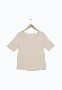 Second Hand Blusenshirt PAULINA aus TENCEL™ Lyocell - Off White (Tencel) - Off White - XS