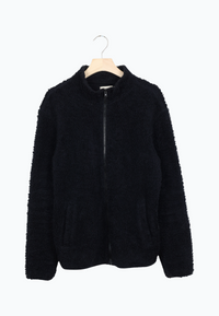 Second hand teddy jacket EMILIO made from organic cotton - Black - N/A - S