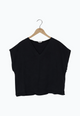 Second Hand Blusenshirt RUBY aus TENCEL™ Lyocell - Black (Tencel) - L