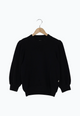 Second Hand Sweater GBCLOUDY aus recycelter Baumwolle mit Puffärmeln - Black - XS
