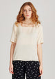 Givn Berlin Blusenshirt PAULINA aus TENCEL™ Lyocell Blouse Off White (Tencel)