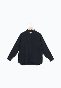 Second Hand Bluse IVY aus TENCEL™ REFIBRA™ Lyocell - Midnight Blue (Refibra) - Midnight Blue - M