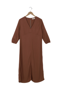 Second Hand Midikleid AMIRA aus LENZING™ ECOVERO™ - Truffle Beige - S - Truffle Beige - S