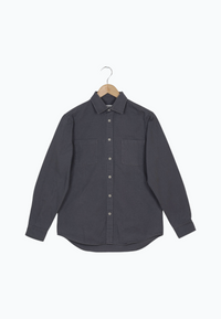 Second Hand Hemd OLIVER aus Bio-Baumwolle - Grey - S