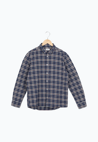 Second Hand Flanellhemd KENT aus Bio-Baumwolle - Navy (Checks) - N/A - M