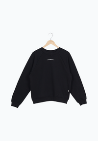 Second Hand Sweatshirt GBYARA aus weicher Bio-Baumwolle mit Stickerei - Black - L