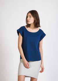 Second Hand T-Shirt CAPRI aus Bio-Baumwolle - Estate Blue - M