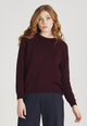 Second Hand Strickpullover ERICA aus Bio-Baumwolle - Bordeaux - M