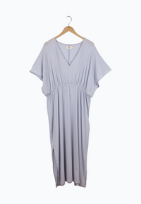 Second Hand Jersey-Kleid  VIOLET aus TENCEL™ Lyocell - Misty Blue (Tencel) - S