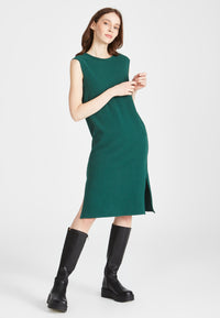 Second Hand Kleid JADE aus recycelter Baumwolle - Cedar Green - S