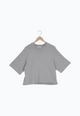 Second Hand Sweater SELMA aus recycelter Baumwolle - Stone Grey - M