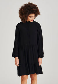 Second Hand Volantkleid LENDRA aus LENZING™ ECOVERO™ - Sky Blue - XS