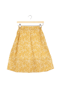 Second hand REA skirt made from organic cotton - Pecan / Off White - S