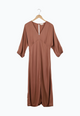 Second Hand Midikleid AMIRA aus LENZING™ ECOVERO™ - Truffle Beige - S - Truffle Beige - S