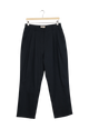 CHRISTIN Secondhand Pleated Pants Made of Organic Cotton - Dark Blue - XL