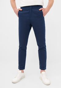 Second Hand Chino-Hose BRUNO aus Bio-Baumwolle - Blue - XXL