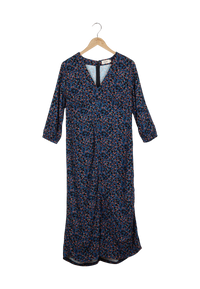 Second hand midi dress AMIRA from LENZING™ ECOVERO™ - Moroccan / Lime (Leo) - S - Moroccan / Lime (Leo) - S