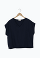Second hand blouse shirt RUBY made of TENCEL™ REFIBRA™ Lyocell - Ocean Blue (Refibra) - XL