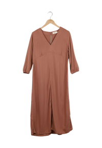 Second hand midi dress AMIRA from LENZING™ ECOVERO™ - Truffle Beige - S - Truffle Beige - S