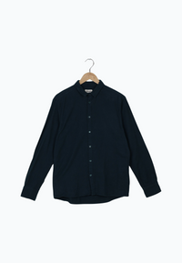 Second Hand Bluse COSIMA aus TENCEL™ Lyocell - Midnight Blue (Tencel) - Midnight Blue - M