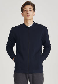 Second hand CARTER blouson made from organic cotton - Midnight Blue (Structure) - S