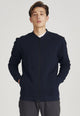 Second hand CARTER blouson made from organic cotton - Midnight Blue (Structure) - S
