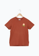 Second Hand T-Shirt COLBY (Forms) aus Bio-Baumwolle - Terracotta - L