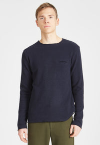 Givn Berlin Sweater STAN aus recycelter Baumwolle Sweater Midnight Blue