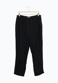 Second hand linen trousers ELISA made of linen - Black (Linen) - N/A - XL