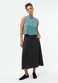 Givn Berlin A-Linien-Rock GBVANA aus TENCEL™ mit Peach-Effekt Skirt Black (Tencel)