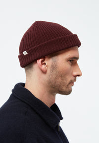 Givn Berlin Beanie GBCHRISTOF aus Bio-Baumwolle Beanie Wine Red