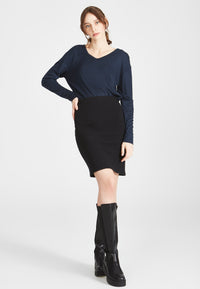 Givn Berlin Bleistiftrock ALISON aus recycelter Baumwolle Skirt Black