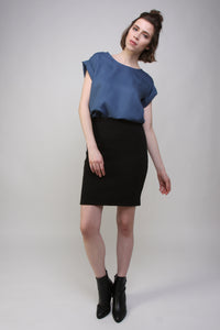 Givn Berlin Bleistiftrock NANE aus Baumwolle Skirt Black