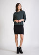 Givn Berlin Bleistiftrock NANE aus Bio-Baumwolle Skirt Black (Diagonal Stripes)
