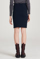Givn Berlin Bleistiftrock NANE aus Bio-Baumwolle Skirt Midnight Blue (Structure)