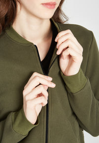 Givn Berlin Blouson ELLA aus Bio-Baumwolle Jacket Moss Green (Structure)