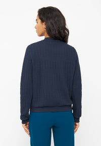 Givn Berlin Blouson ELLA aus Bio-Baumwolle Jacket Midnight Blue (Lines)