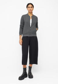 Givn Berlin Blouson ELLA aus Bio-Baumwolle Jacket Shadow Grey (Lines)