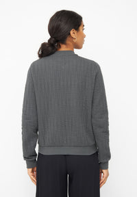 Givn Berlin Blouson ELLA aus Bio-Baumwolle Jacket Shadow Grey (Lines)
