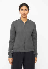 Givn Berlin Blouson ELLA aus Bio-Baumwolle Jacket Shadow Grey (Lines)