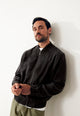 Givn Berlin Blousonjacke GBKENO relaxed aus TENCEL™ mit Peach-Effekt Jacket Black (Tencel)
