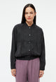 Givn Berlin Blousonjacke GBLORELLA relaxed aus TENCEL™ mit Peach-Effekt Jacket Black (Tencel)