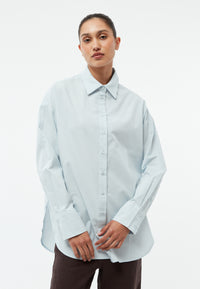 Givn Berlin Bluse GBCOSIMA loose Fit aus Bio-Baumwolle Blouse Light Blue