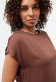 Givn Berlin Bluse GBFENNA aus LENZING™ ECOVERO™ Blouse Chocolate Brown
