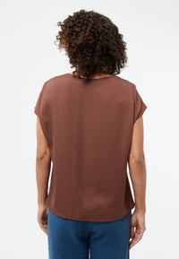 Givn Berlin Bluse GBFENNA aus LENZING™ ECOVERO™ Blouse Chocolate Brown