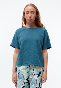 Givn Berlin Bluse GBPINA aus Bio-Baumwoll Musselin im oversized Look Blouse Basalt (Musselin)