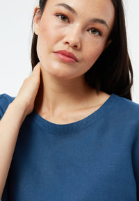 Givn Berlin Bluse GBPINA aus Leinen Blouse Blazing Blue (Linen)